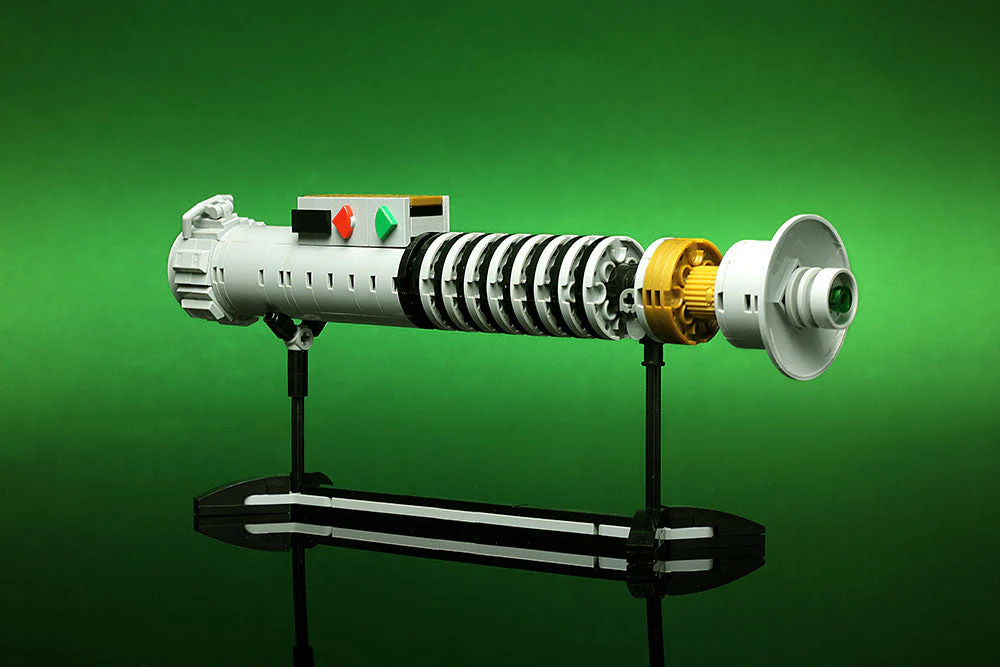 Luke Skywalker ROTJ Lightsaber w/ Stand - Custom MOC made with LEGO bricks - Image 3