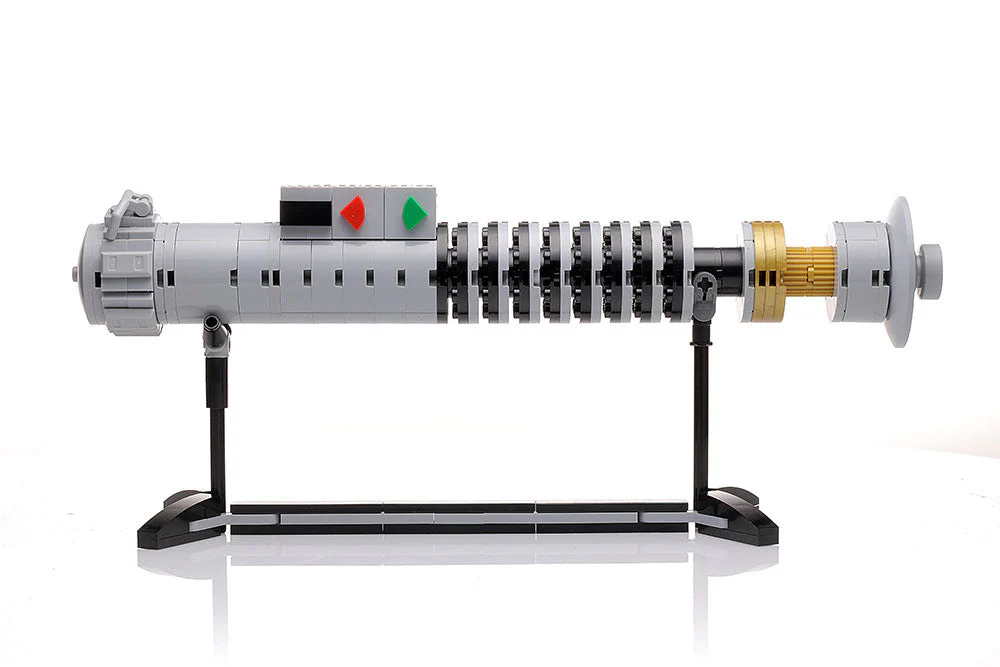 Luke Skywalker ROTJ Lightsaber w/ Stand - Custom MOC made with LEGO bricks - Image 6