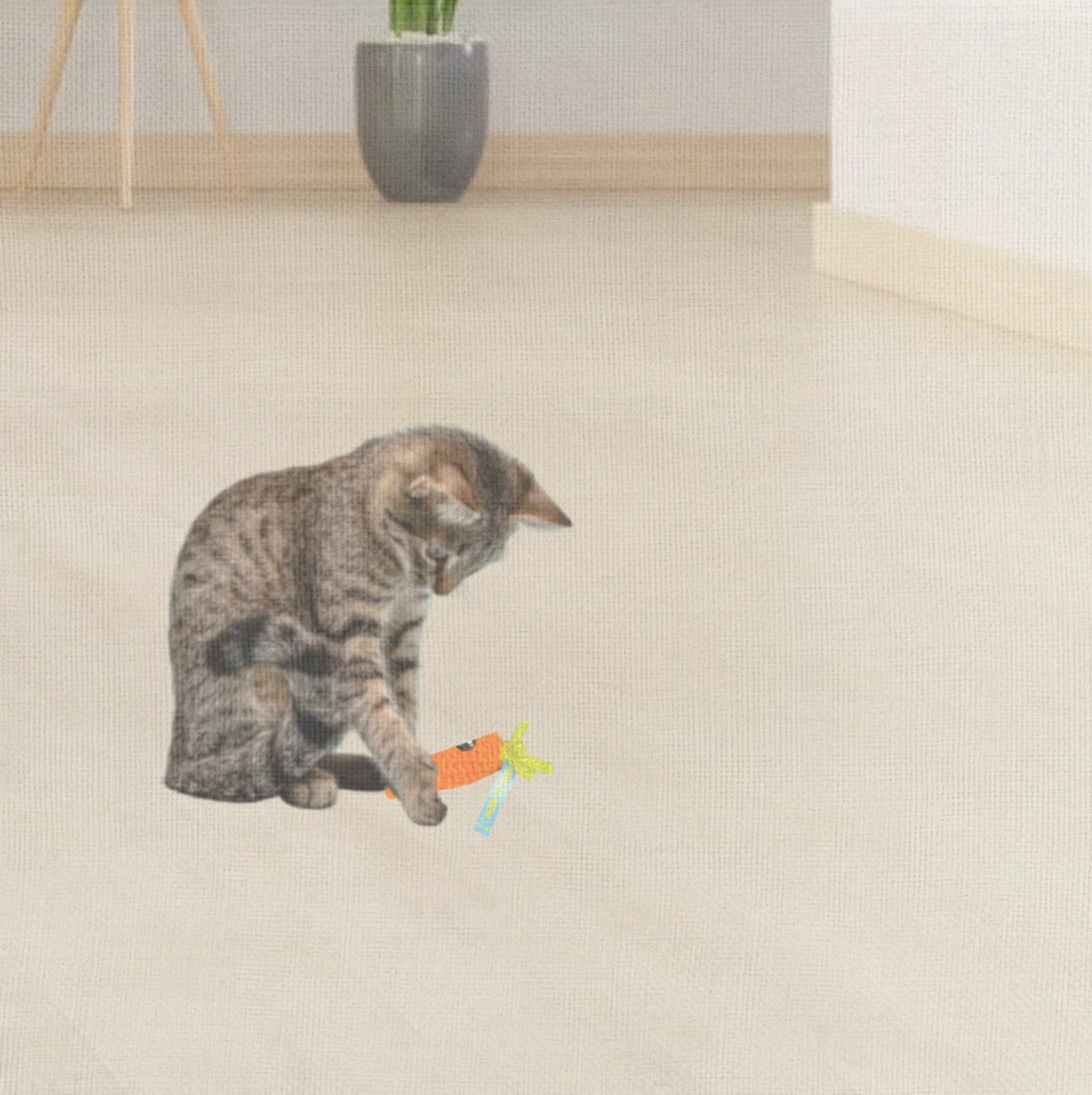 Lulu the carrot | lightweight cat toy - Image 5