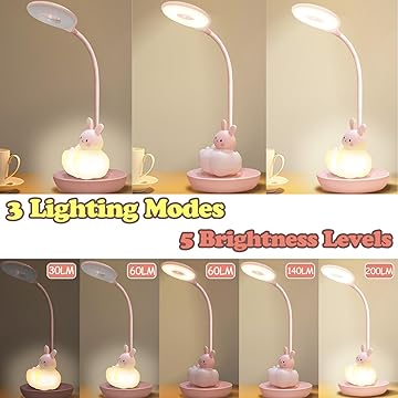 Lumi Pals Kid's desk lamp/ night light Cloud Animal - Image 4