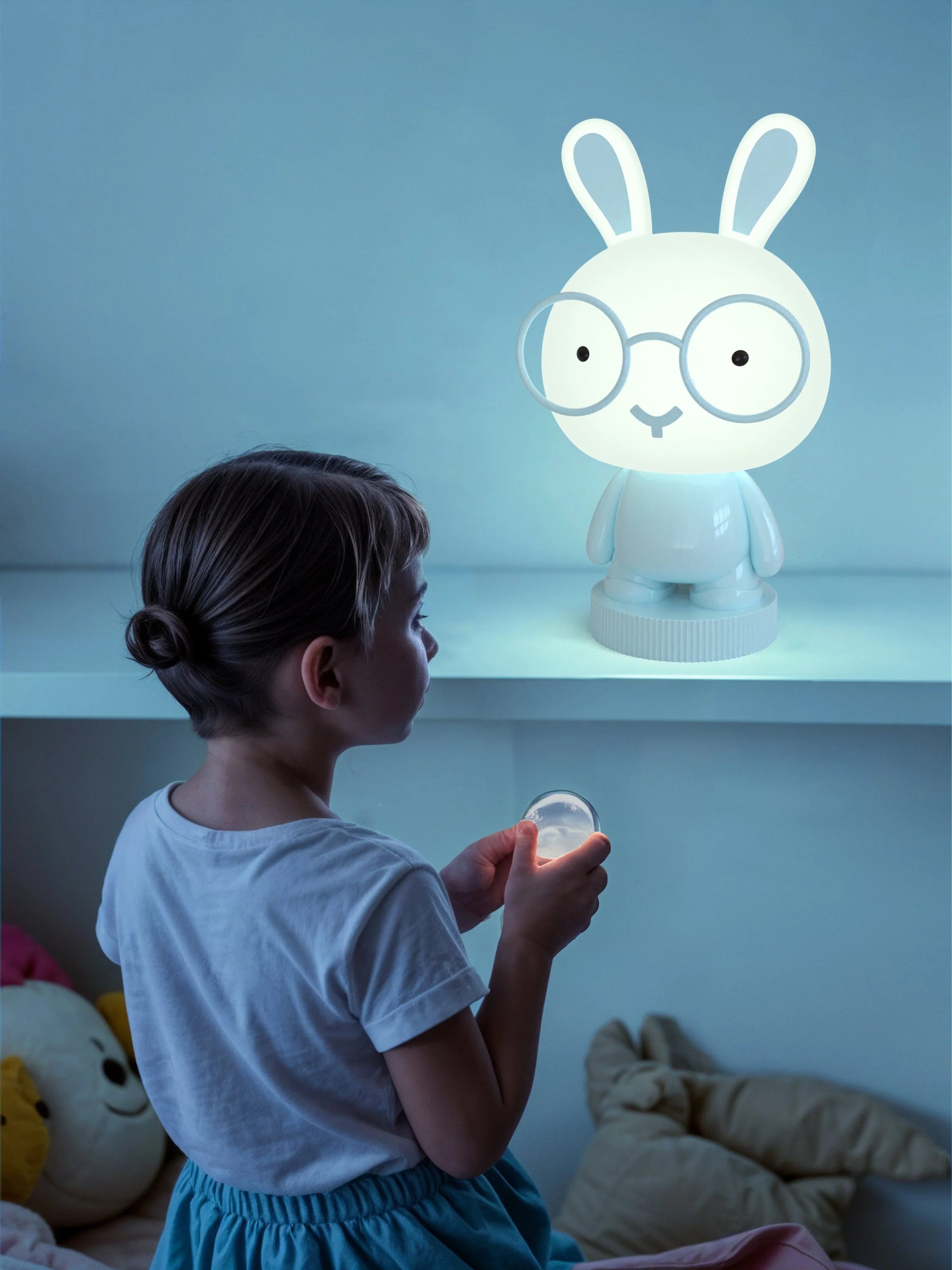 Lumi Pals Kid's Table lamp/ night light Pedestal Bunny Style Animal - Image 8