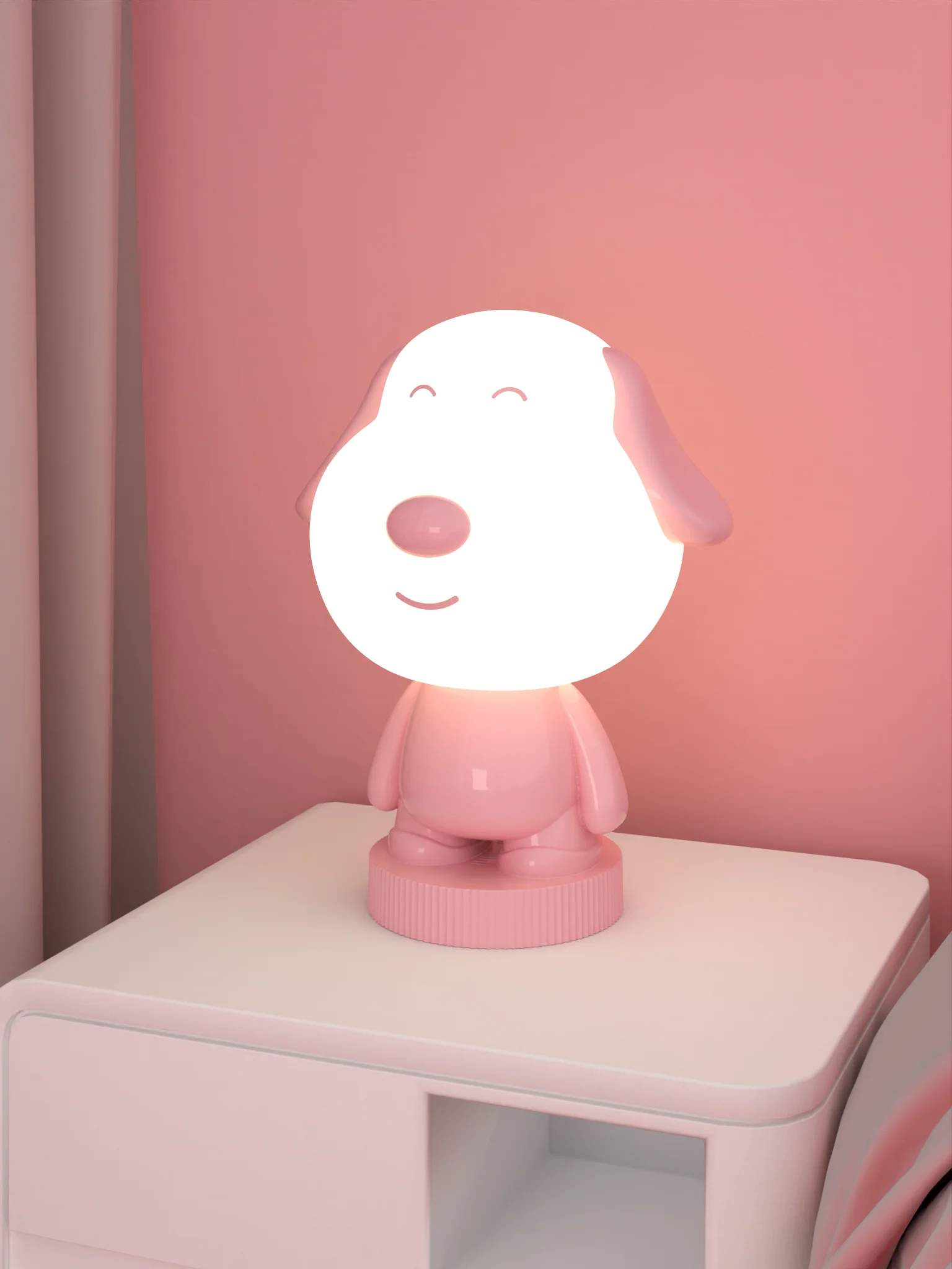 Lumi Pals Kid's Table lamp/ night light Pedestal Style Animal Doggy - Image 8
