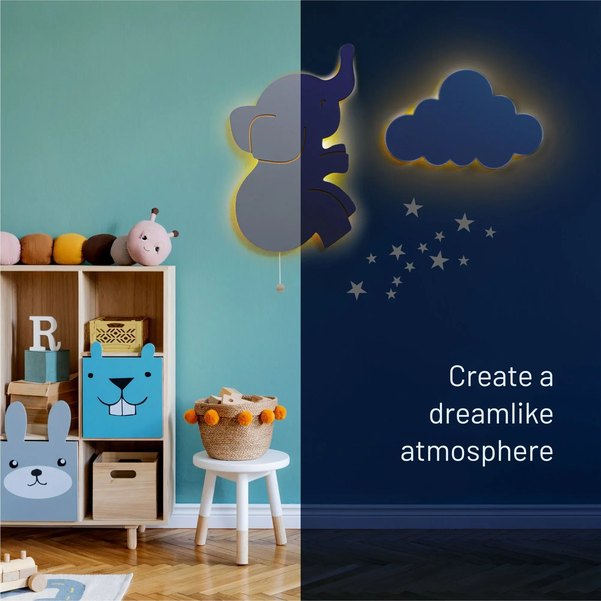 LumiDreams Wall Light - Kid's Decor Nightlight Elephant - Image 2