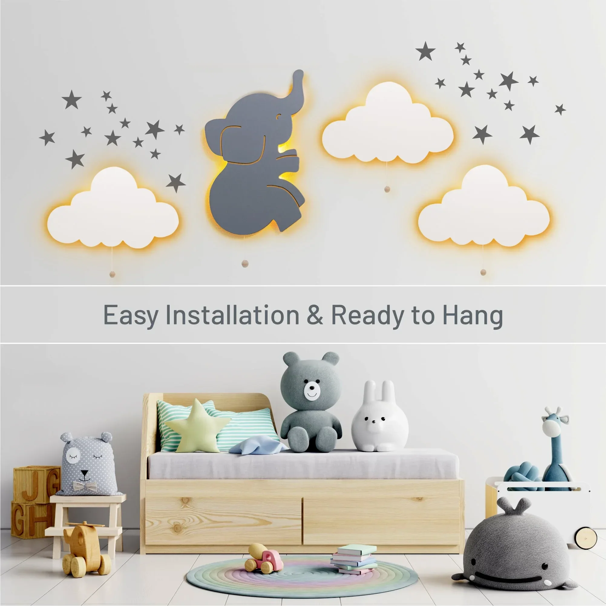 LumiDreams Wall Light - Kid's Decor Nightlight Elephant - Image 4
