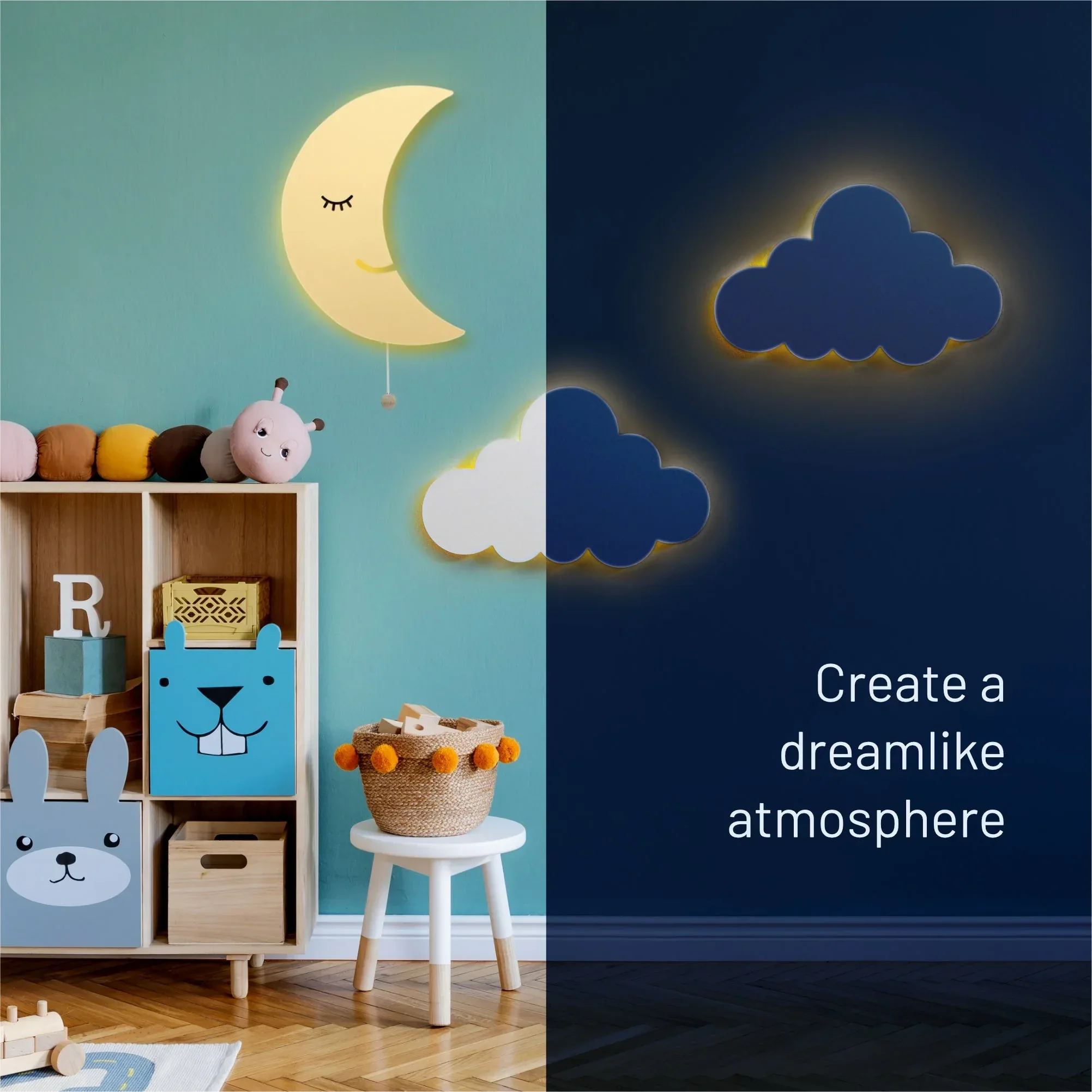 LumiDreams Wall Light - Kid's Decor Nightlight Moon - Image 2