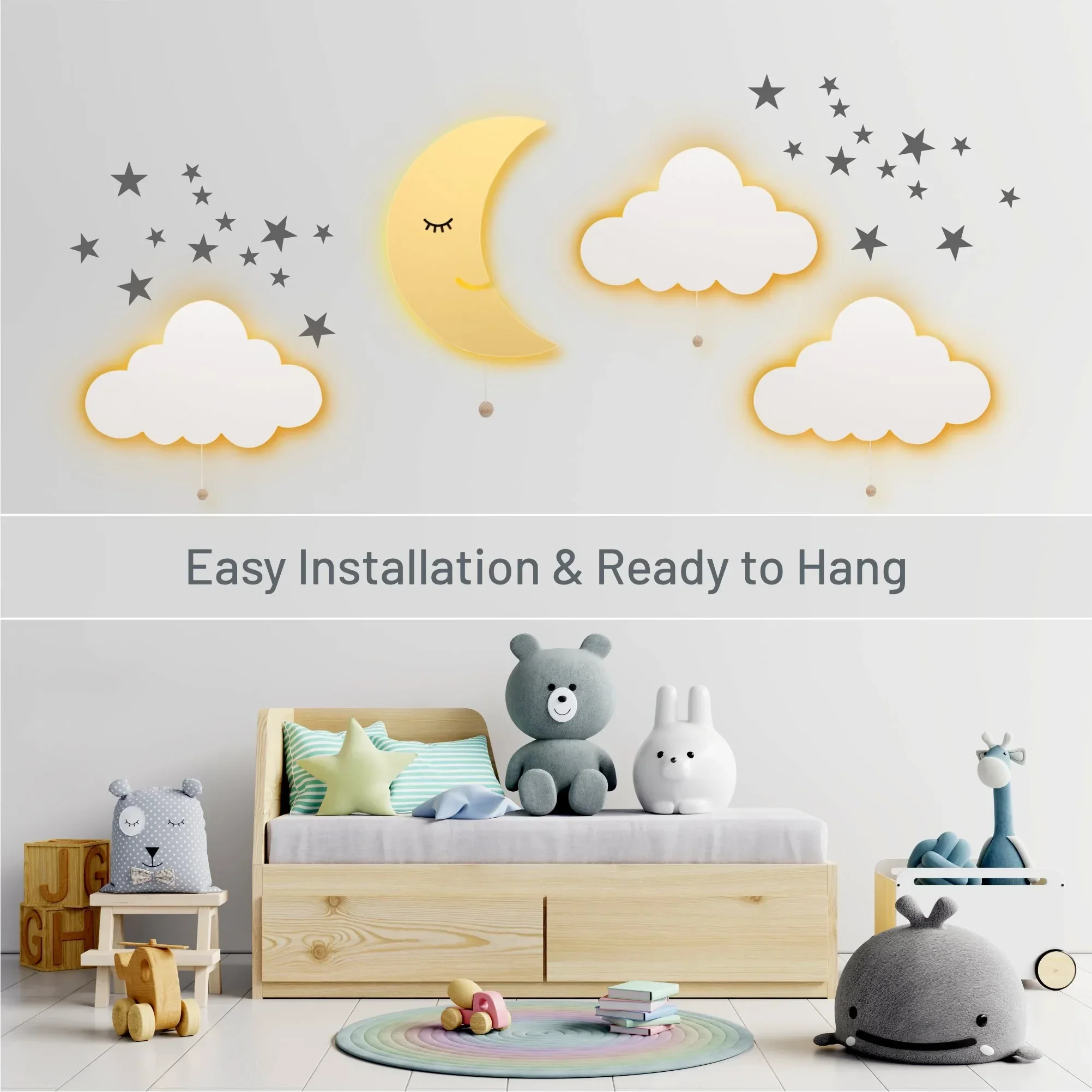LumiDreams Wall Light - Kid's Decor Nightlight Moon - Image 4