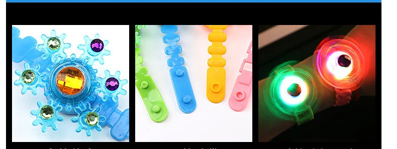 Luminous LED Light Fidget Spinner Hand Top Spinners Glow In Dark Light EDC Figet Spiner Finger Stress Relief Toys Kid's Bracelet - Image 5