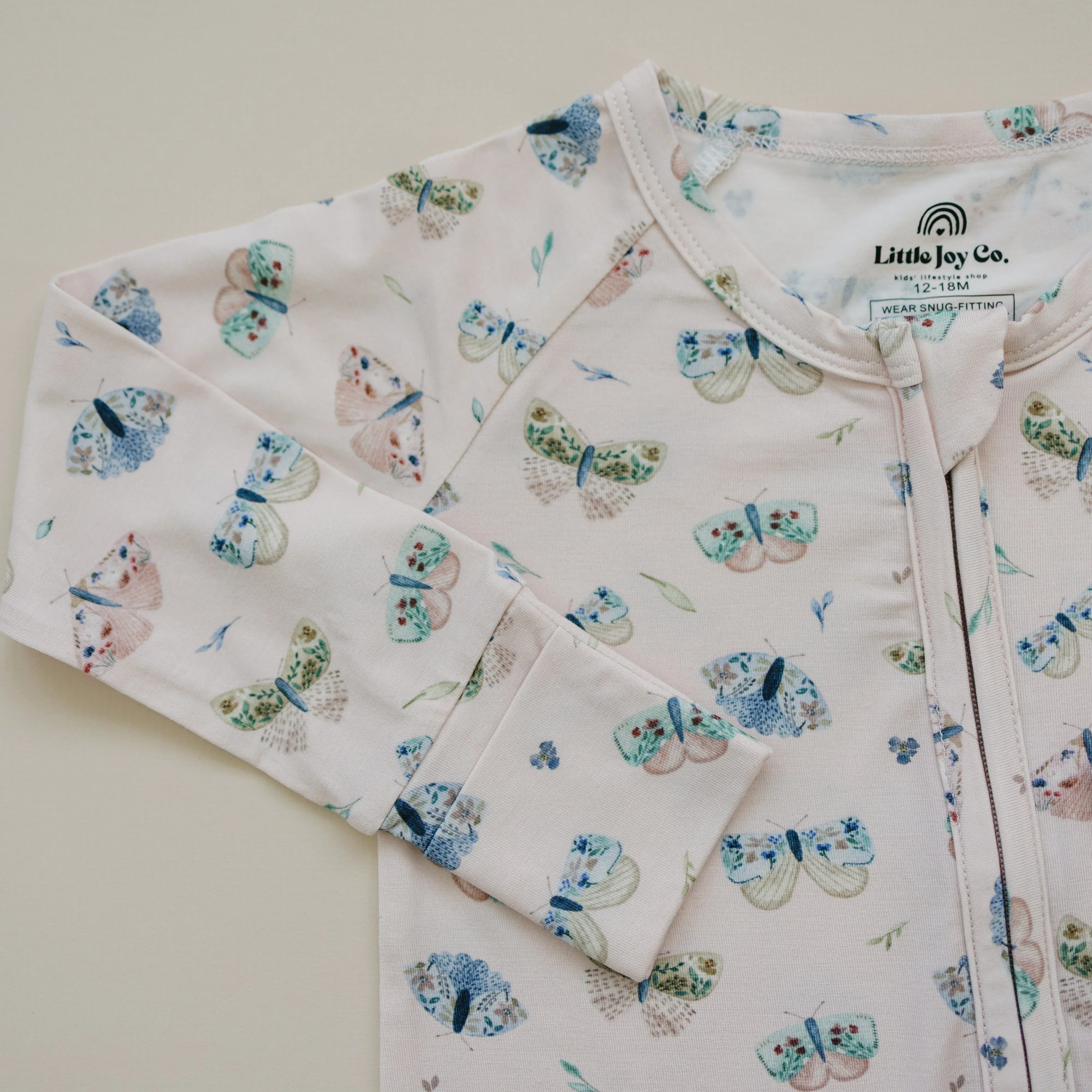 Luna Moths Bamboo Zippy Pajamas - Image 2