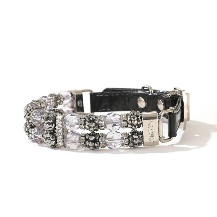 Luxury Beaded Pet Collar & Leash Set – Sparkling Crystal Design - Image 3