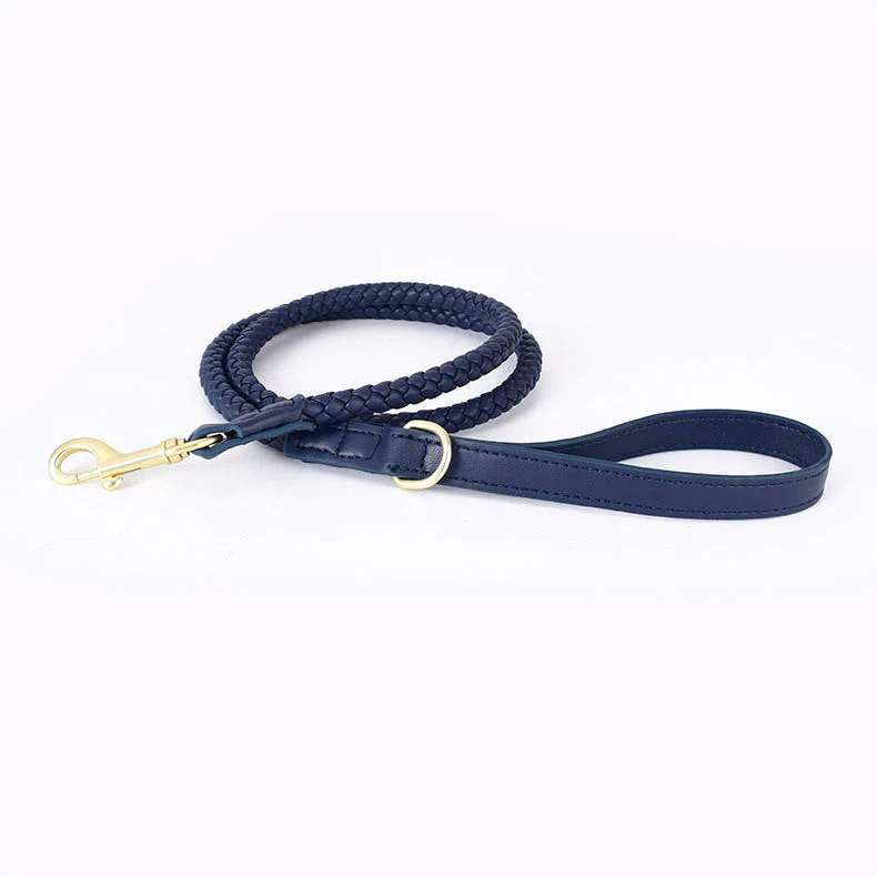 Luxury Braided Leather Dog Collar+Leash Set – Eco-Friendly, Durable, Stylish - Image 10