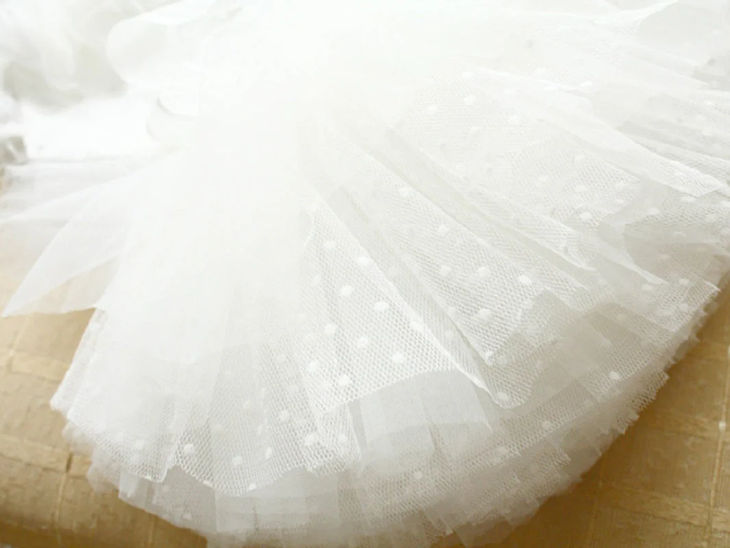 Luxury Classic White Pet Wedding Dress Elegant Floral Tulle Dog Dress - Image 6