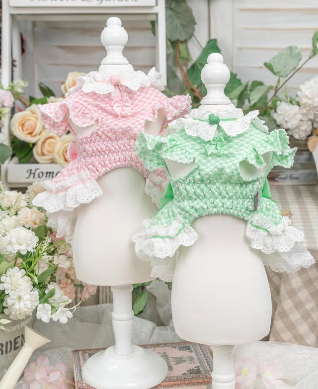 Luxury design dog Lacy Princess Puff Dress - Image 2