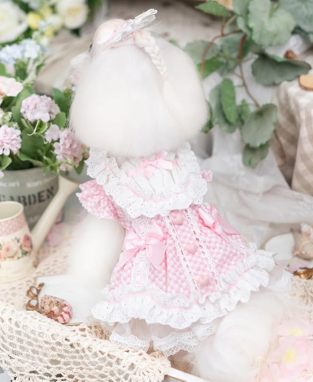 Luxury design dog Lacy Princess Puff Dress - Image 4