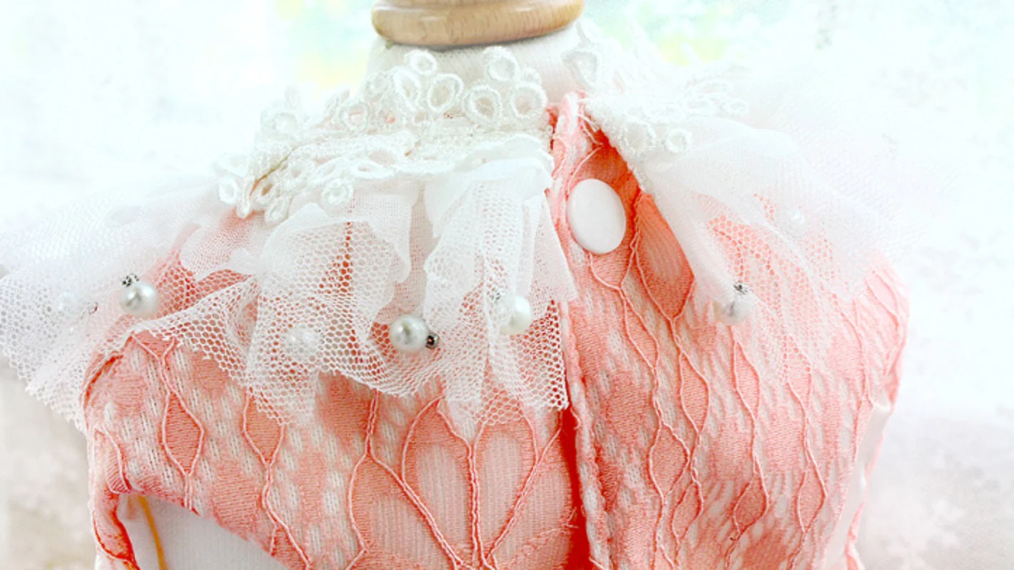 Luxury Dog Clothes Princess Pet Wedding Dress Pink Dog Gown - Image 7