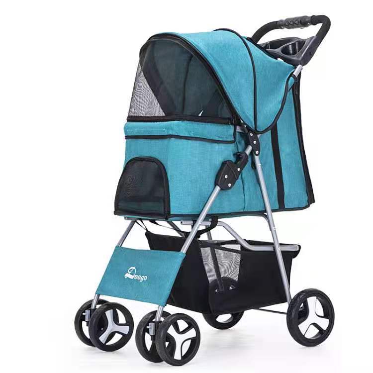 Luxury Foldable Pet Stroller – Breathable & Travel-Friendly - Image 14