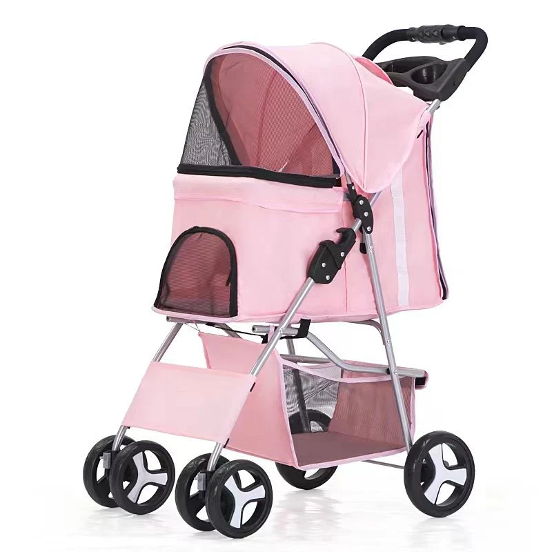 Luxury Foldable Pet Stroller – Breathable & Travel-Friendly - Image 18