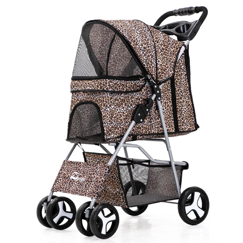 Luxury Foldable Pet Stroller – Breathable & Travel-Friendly - Image 2