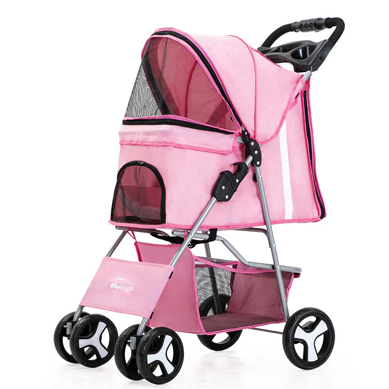Luxury Foldable Pet Stroller – Breathable & Travel-Friendly - Image 20