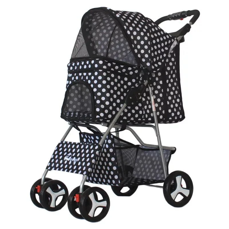Luxury Foldable Pet Stroller – Breathable & Travel-Friendly - Image 27