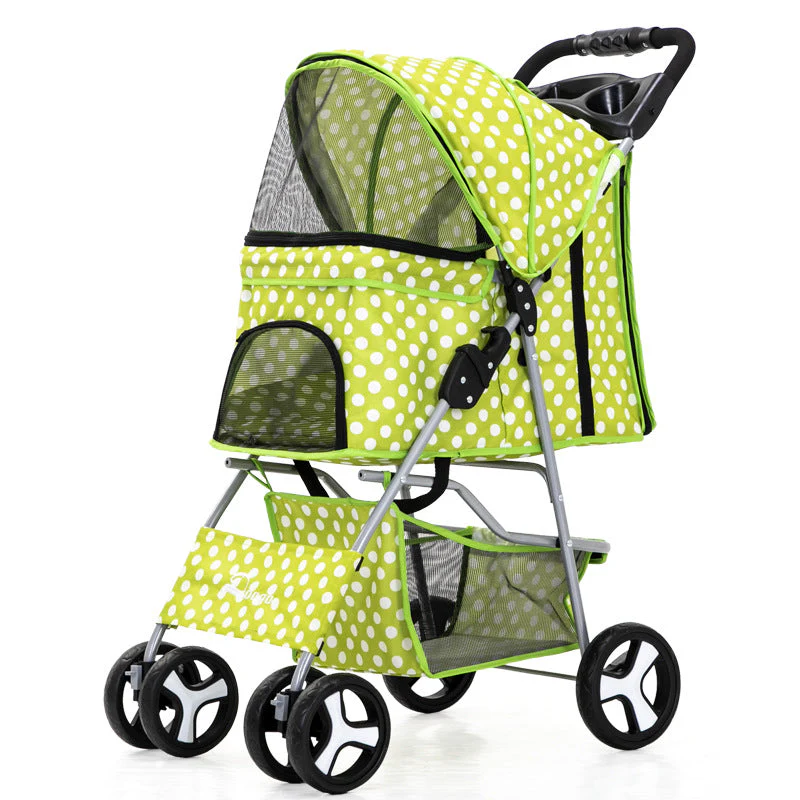 Luxury Foldable Pet Stroller – Breathable & Travel-Friendly - Image 28