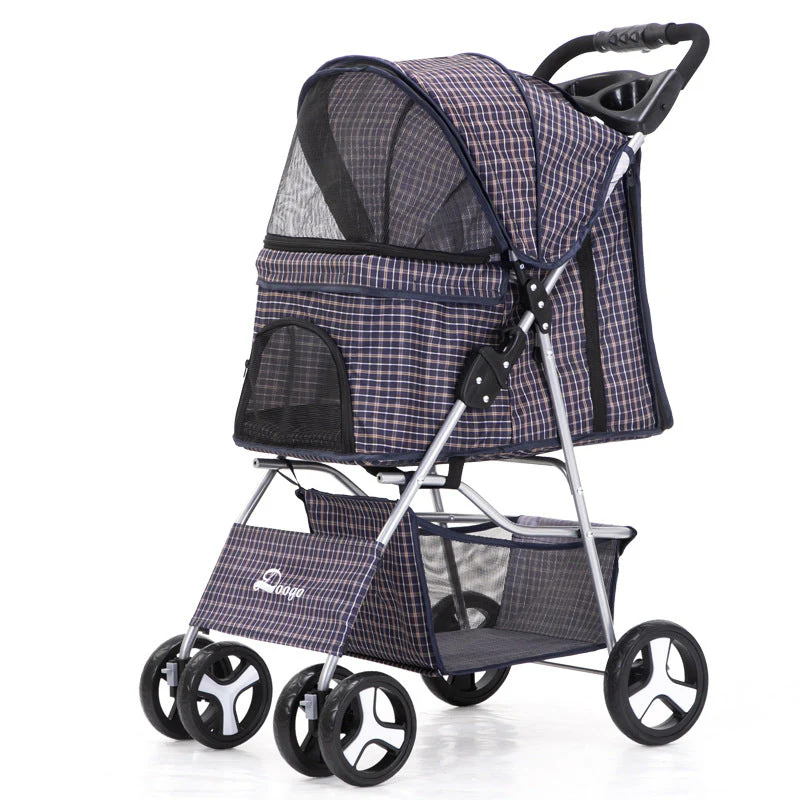 Luxury Foldable Pet Stroller – Breathable & Travel-Friendly - Image 30