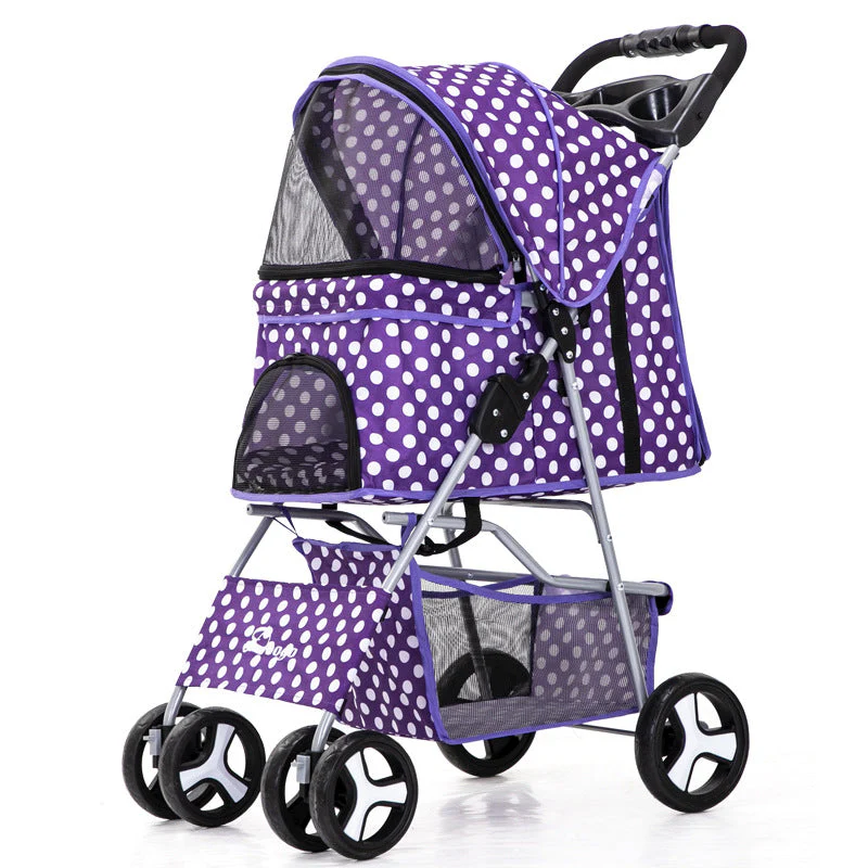 Luxury Foldable Pet Stroller – Breathable & Travel-Friendly - Image 31