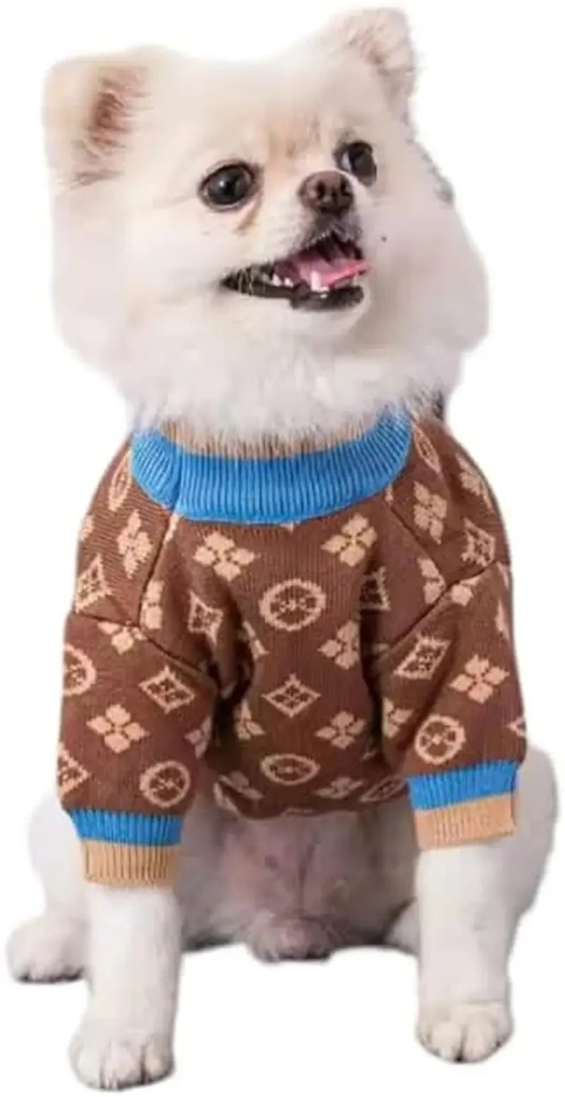 Luxury Knit Dog Sweater for Small Dogs | Warm Designer Pet Outfit (XS–5X) - Image 21