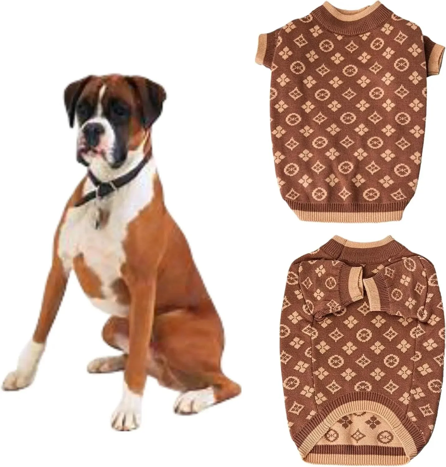Luxury Knit Dog Sweater for Small Dogs | Warm Designer Pet Outfit (XS–5X) - Image 23