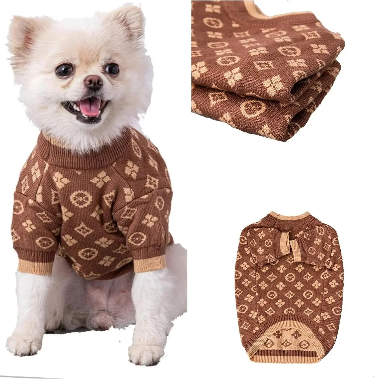 Luxury Knit Dog Sweater for Small Dogs | Warm Designer Pet Outfit (XS–5X) - Image 24