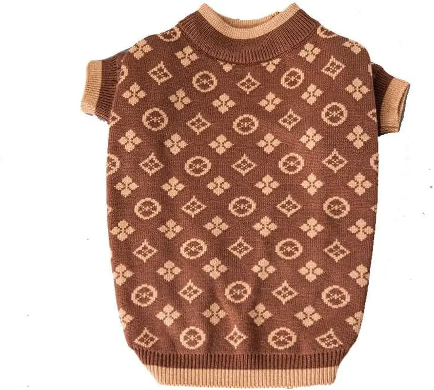Luxury Knit Dog Sweater for Small Dogs | Warm Designer Pet Outfit (XS–5X) - Image 3