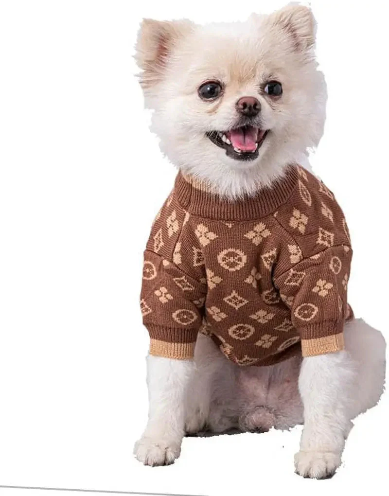 Luxury Knit Dog Sweater for Small Dogs | Warm Designer Pet Outfit (XS–5X) - Image 4