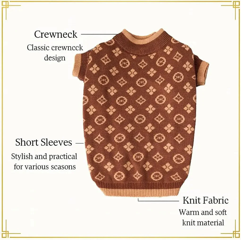 Luxury Knit Dog Sweater for Small Dogs | Warm Designer Pet Outfit (XS–5X) - Image 7