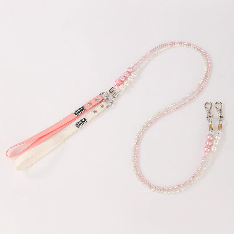 Luxury Pearl Pet Collar and Leash Set – Elegant & Lightweight - Image 2