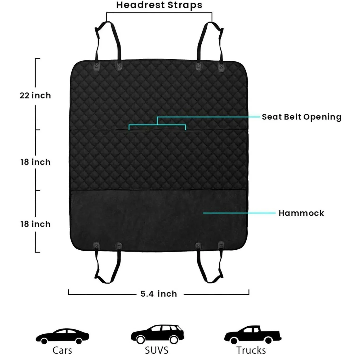 Luxury Pet Dog Car Seat Protector - Image 5