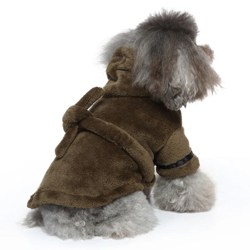 Luxury Soft Pet Dog Puppy Hooded Bathrobe - Image 10