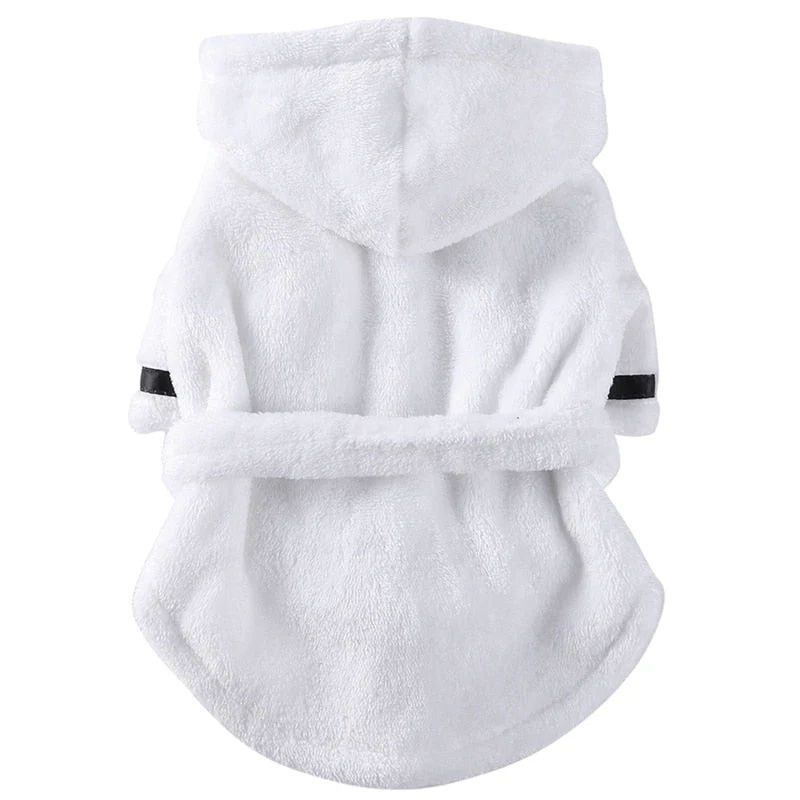 Luxury Soft Pet Dog Puppy Hooded Bathrobe - Image 17