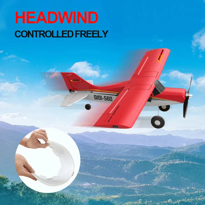 M7 Moore Off-road Aircraft Qidi560 RC Plane EPP 4CH Remote Control Brushless Airplane with LED light Model Toys for Children - Image 4