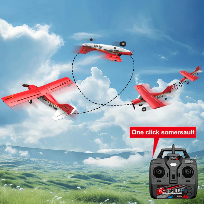 M7 Moore Off-road Aircraft Qidi560 RC Plane EPP 4CH Remote Control Brushless Airplane with LED light Model Toys for Children - Image 5