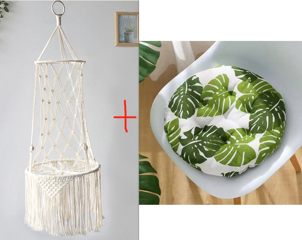 Macrame Hanging Cat Swing Bed - Image 2