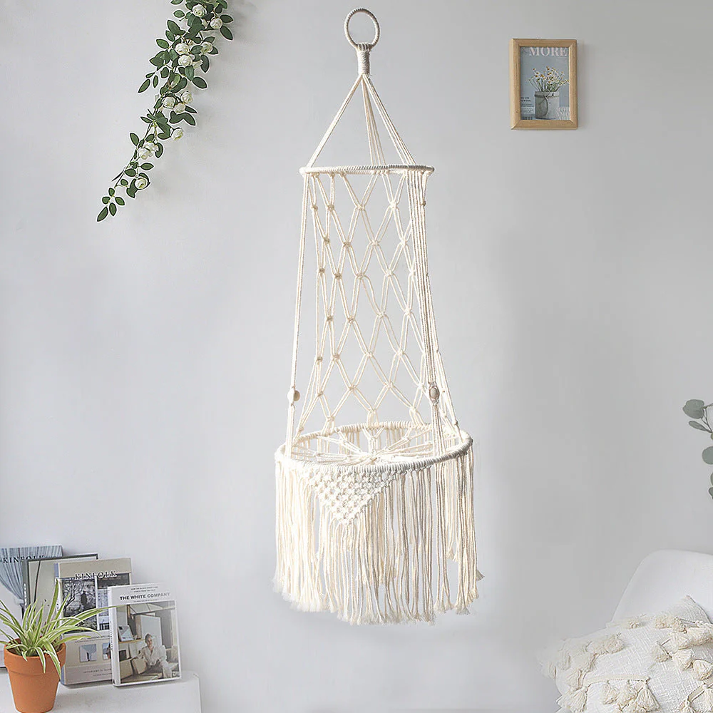 Macrame Hanging Cat Swing Bed - Image 8