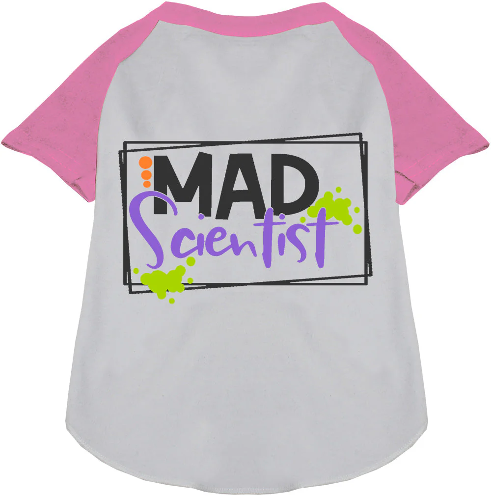 Mad Scientist Pet Raglan Shirt - Image 2