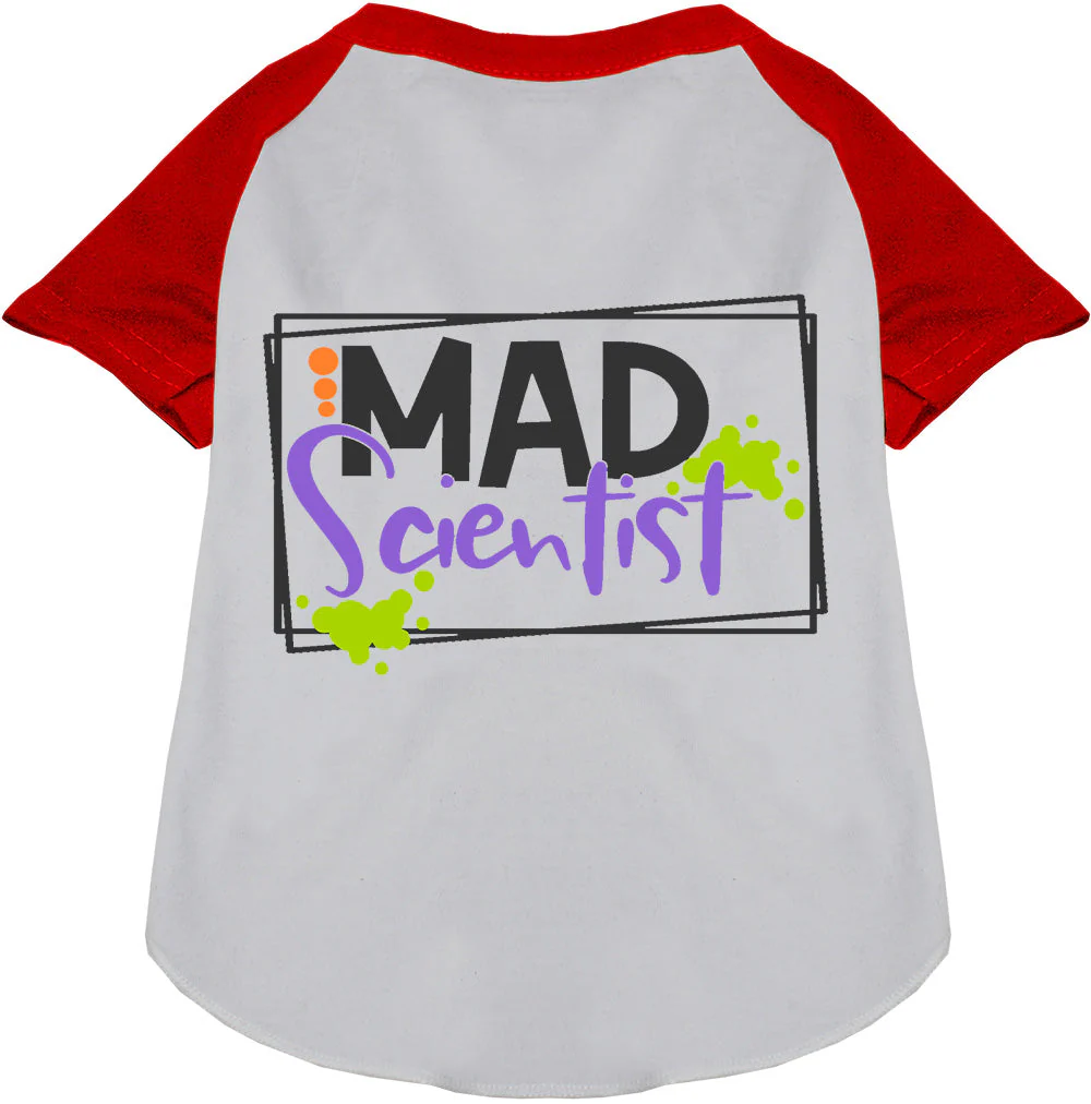 Mad Scientist Pet Raglan Shirt - Image 3
