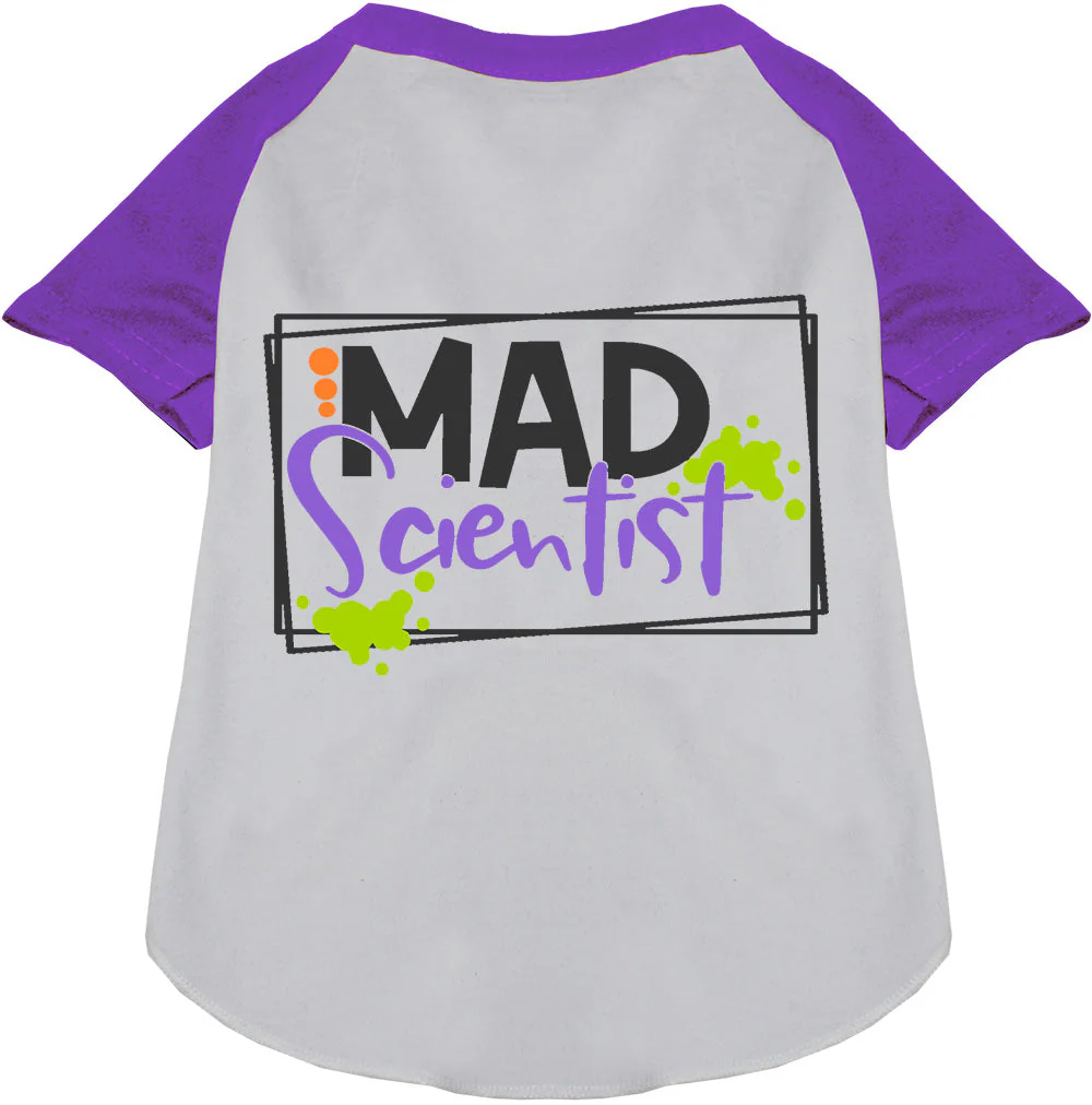 Mad Scientist Pet Raglan Shirt - Image 4