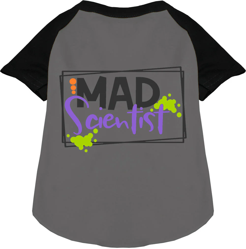 Mad Scientist Pet Raglan Shirt - Image 5