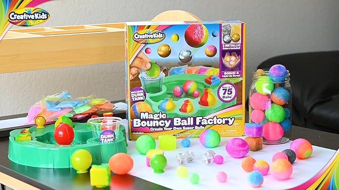 Magic Bouncy Ball Factory Set - Make 75 Stunning DIY Bouncy Balls, Including Light-Up Magic Balls! - Image 6