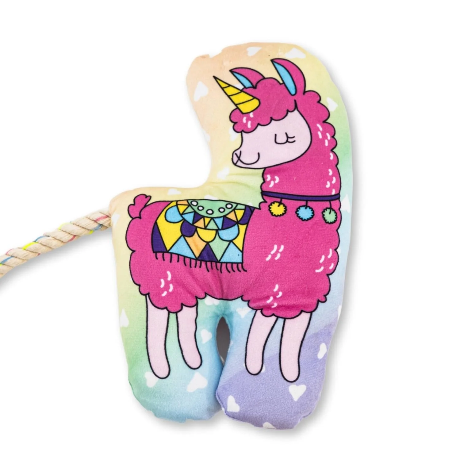 Magical Llama Plush Dog Toy – with Squeaker & Crinkle Paper for Fun Play - Image 3