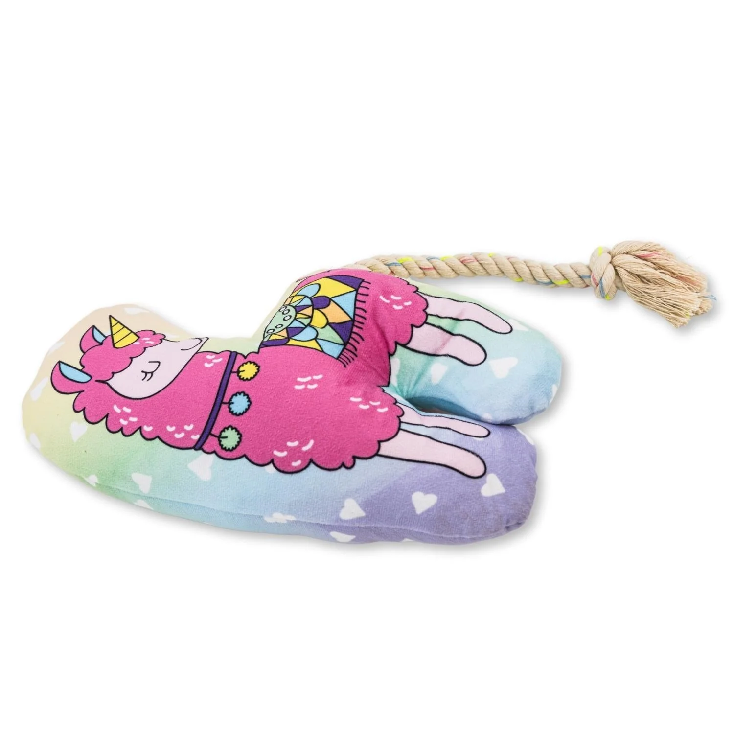 Magical Llama Plush Dog Toy – with Squeaker & Crinkle Paper for Fun Play - Image 4