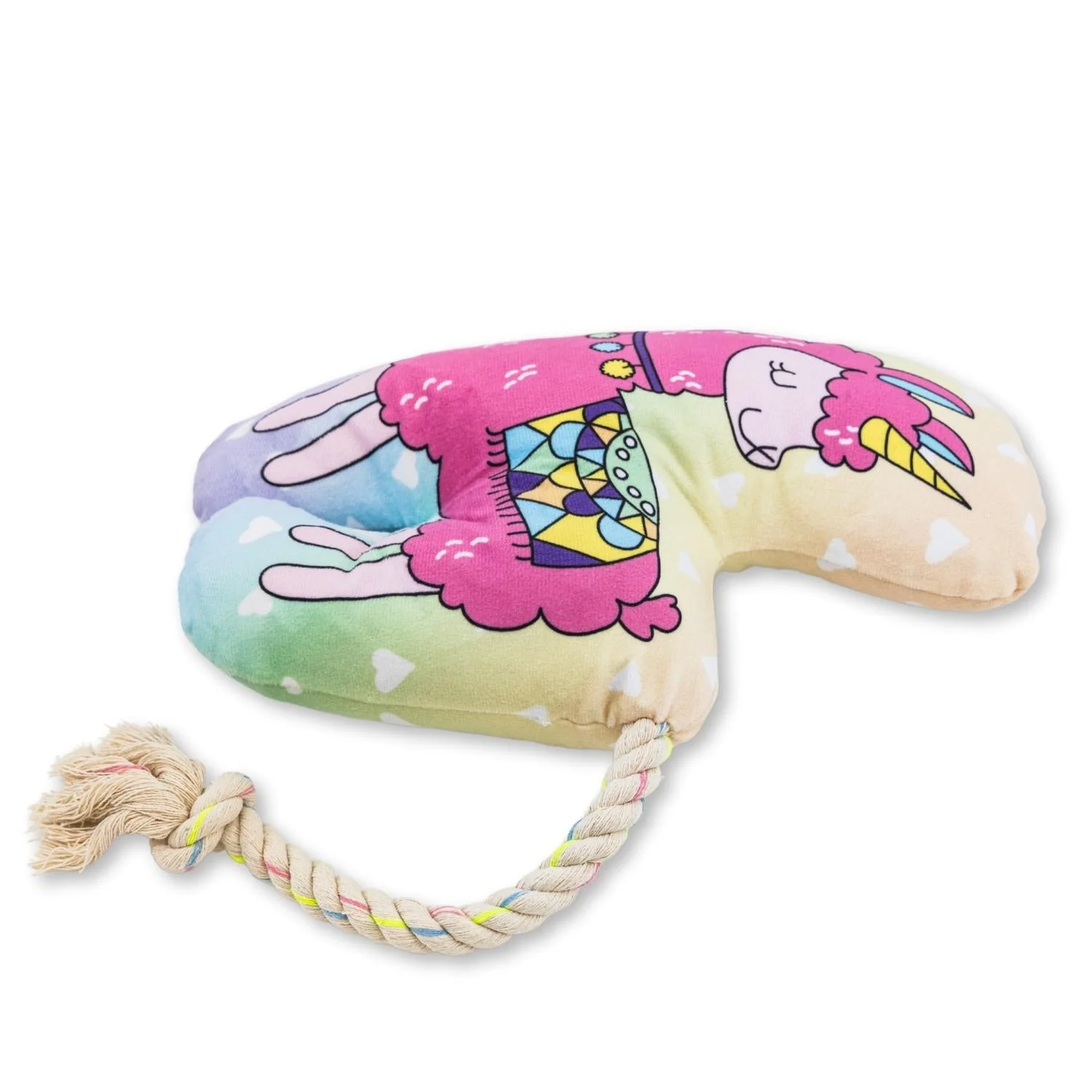 Magical Llama Plush Dog Toy – with Squeaker & Crinkle Paper for Fun Play - Image 5