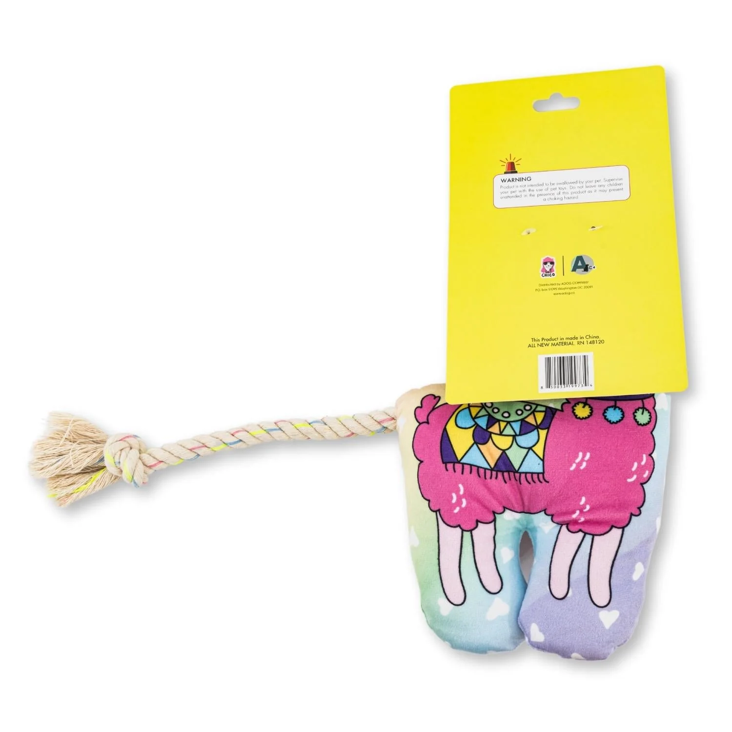 Magical Llama Plush Dog Toy – with Squeaker & Crinkle Paper for Fun Play - Image 6
