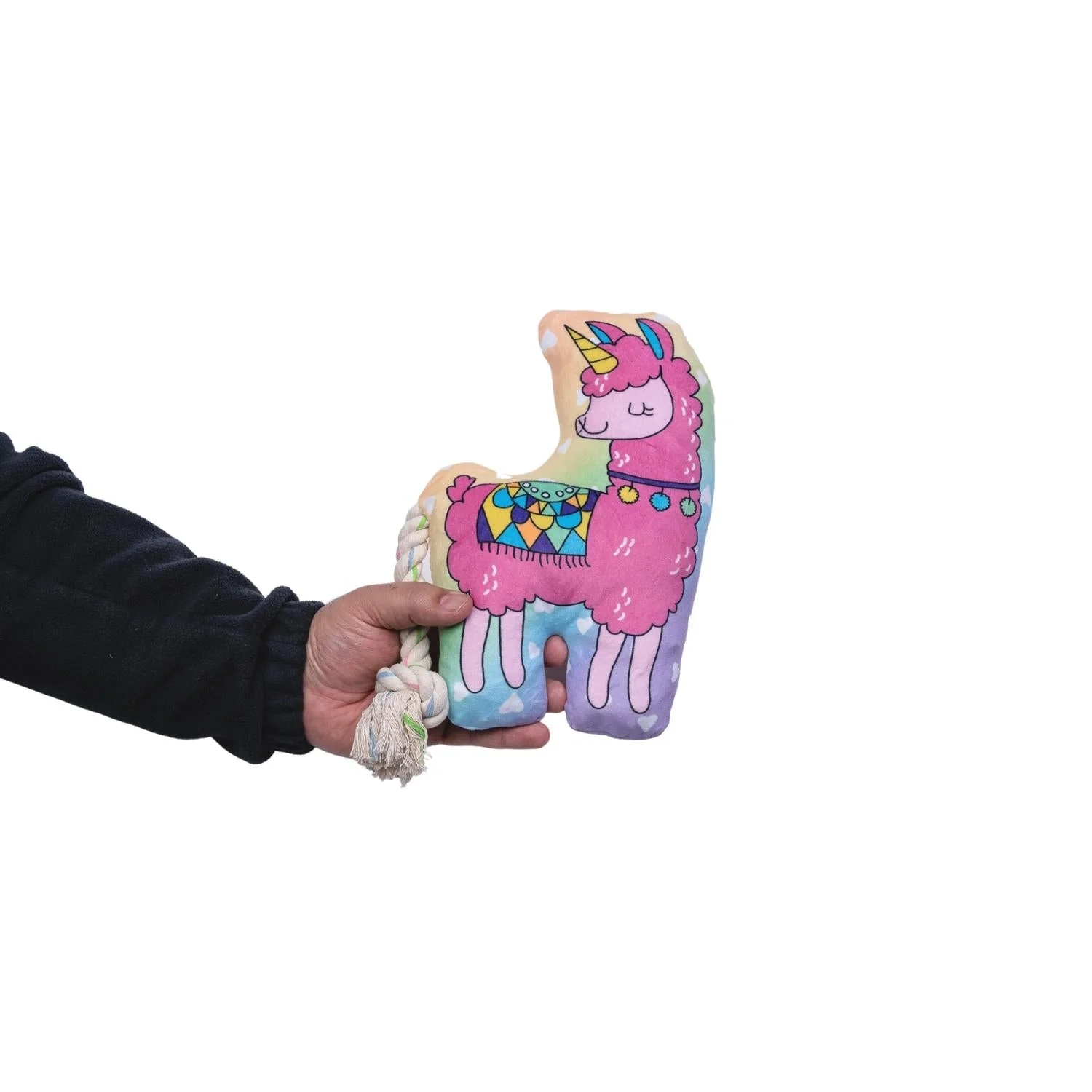Magical Llama Plush Dog Toy – with Squeaker & Crinkle Paper for Fun Play - Image 7